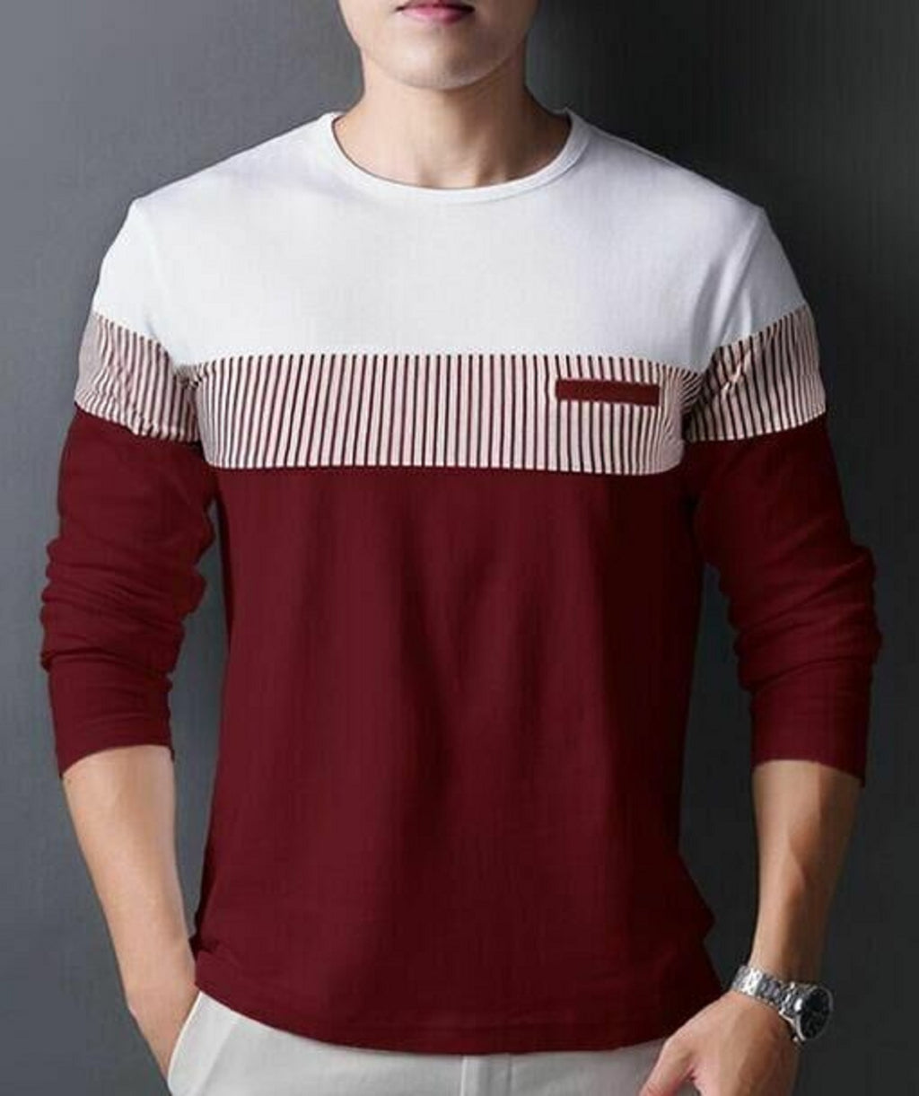 Men Casual Cotton Printed T-shirt