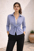Striped Wrap Shirt