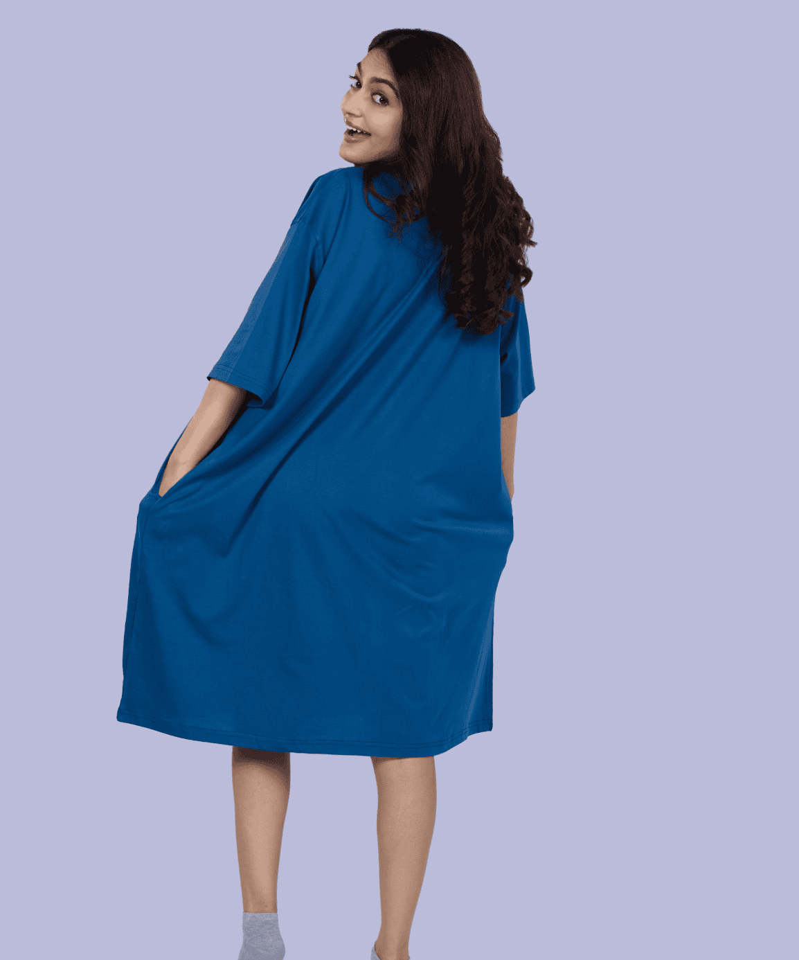Baby Shark Navy Oversized Pocket Tee