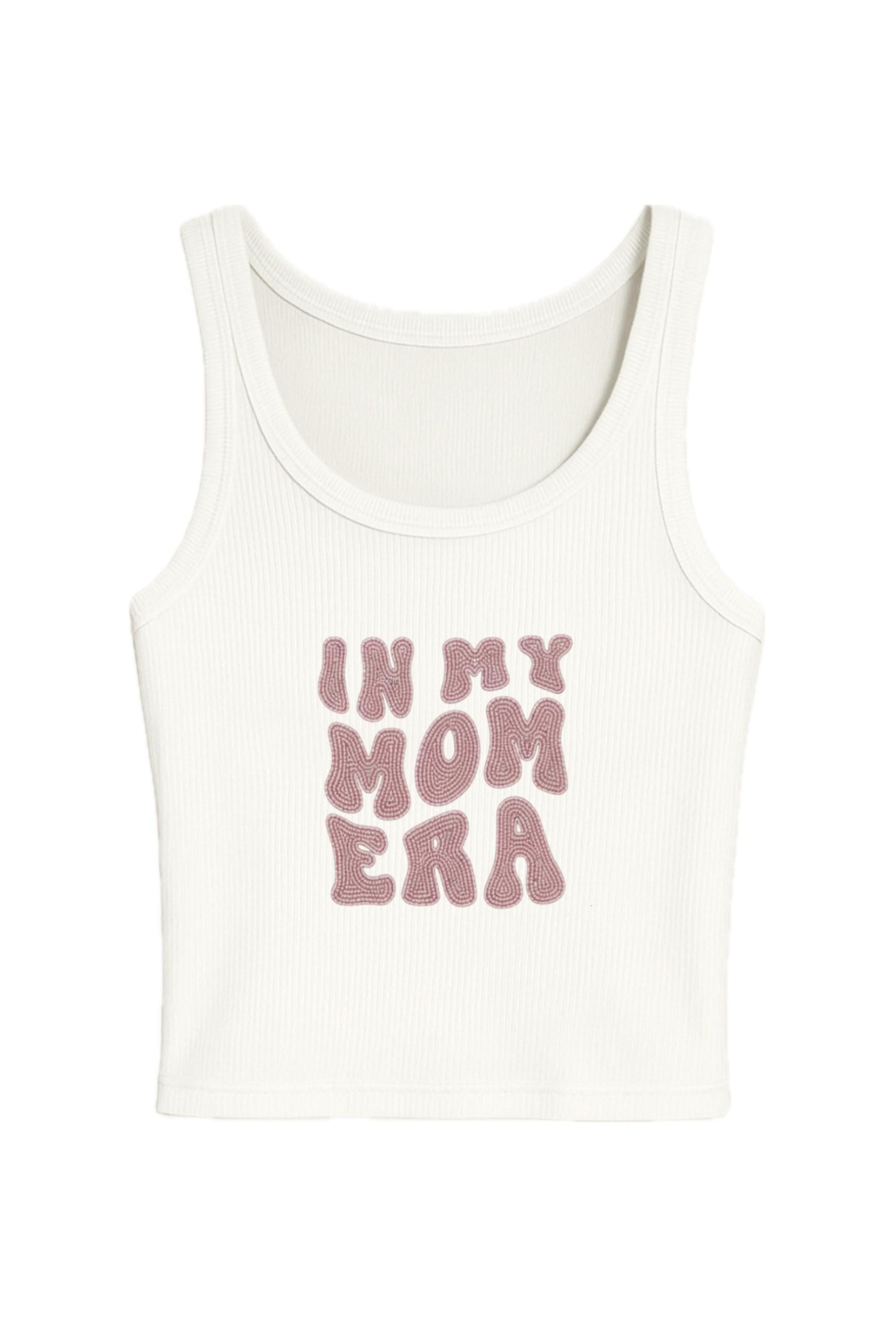 Mom Era Pink Sequin Tank