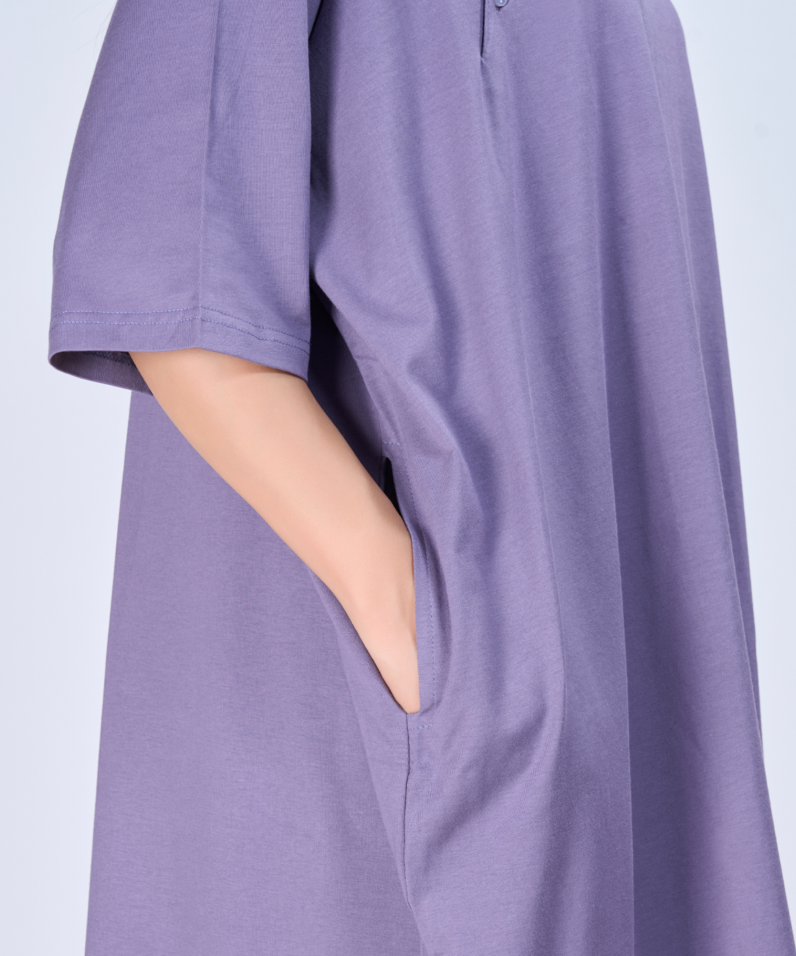 Lilac Feeding Oversized Pocket Tees (With Button)