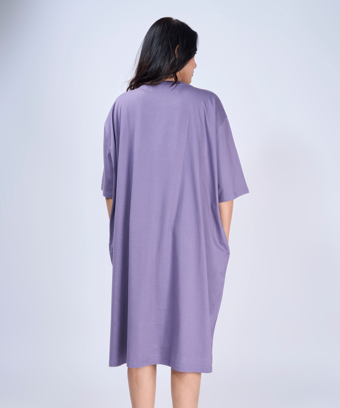 Lilac Feeding Oversized Pocket Tees (With Button)