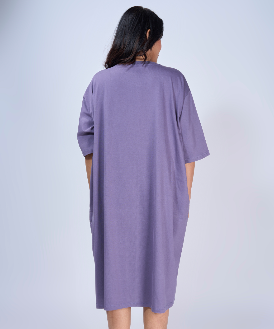Lilac Feeding Oversized Pocket Tees (With Zip)