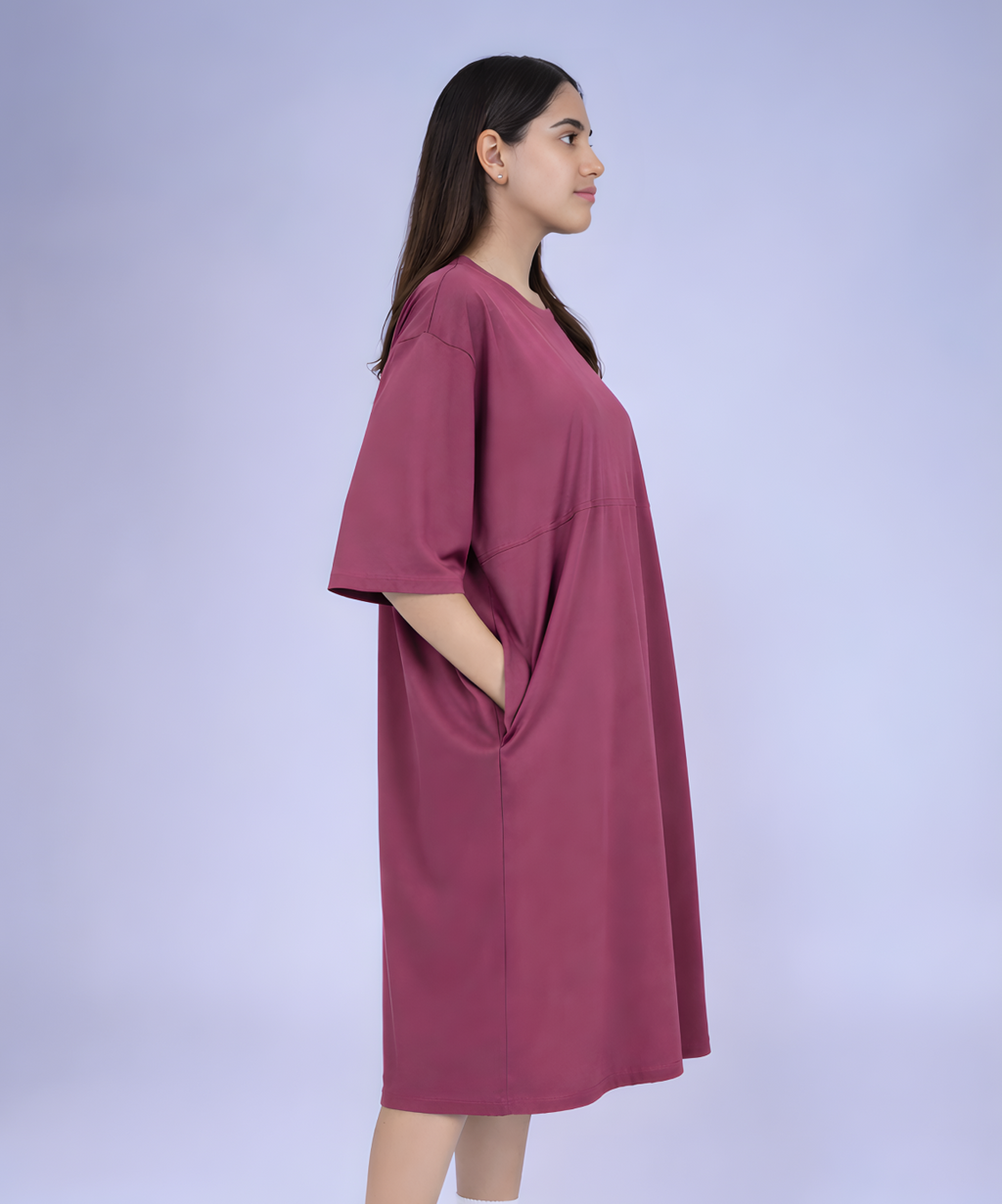 Rose Feeding Oversized Pocket Tees (With Full Zip)