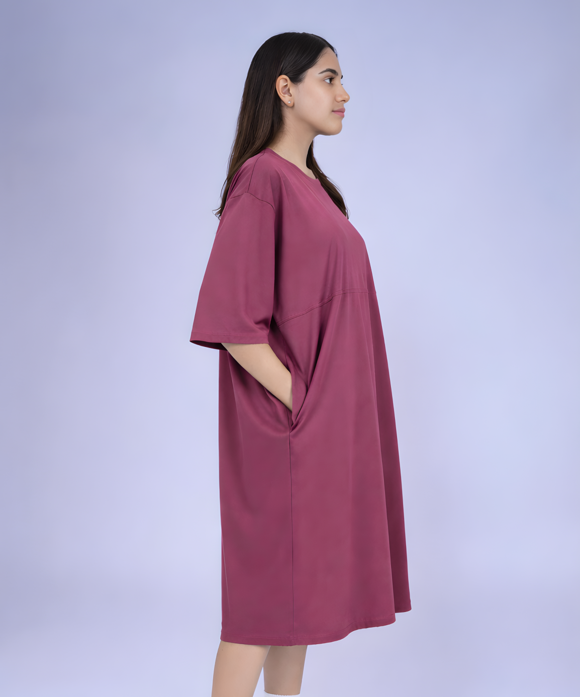 Rose Feeding Oversized Pocket Tees (With Full Zip)