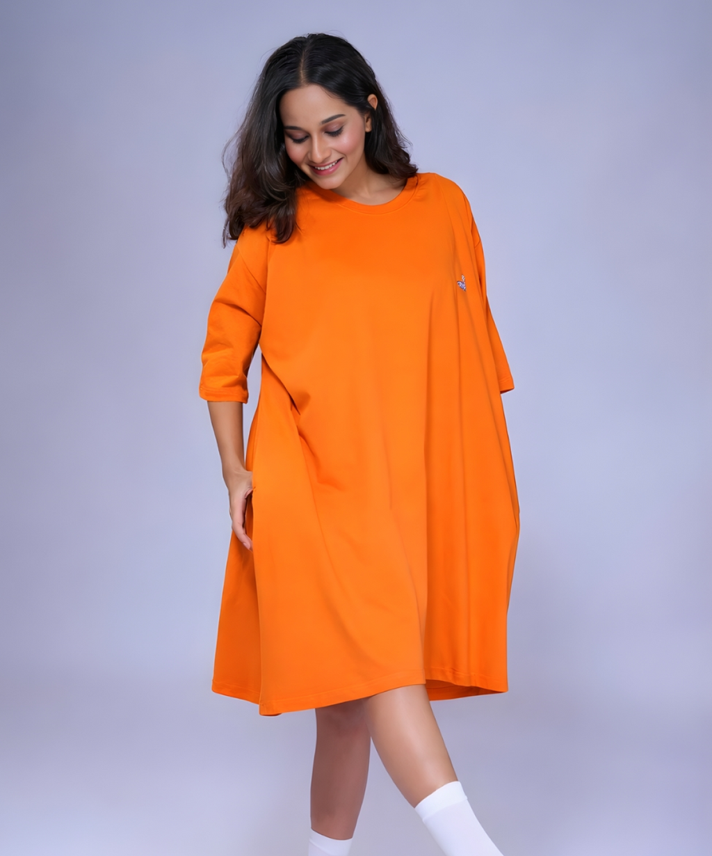 Orange Is The New Orange Oversized Pocket Tee
