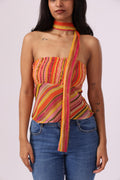 Yana Top - Sunset Stripe