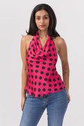 Haseen Top - Polka Dot Pink