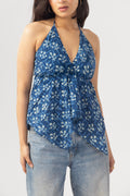 Myra Top - Indigo Ajrakh