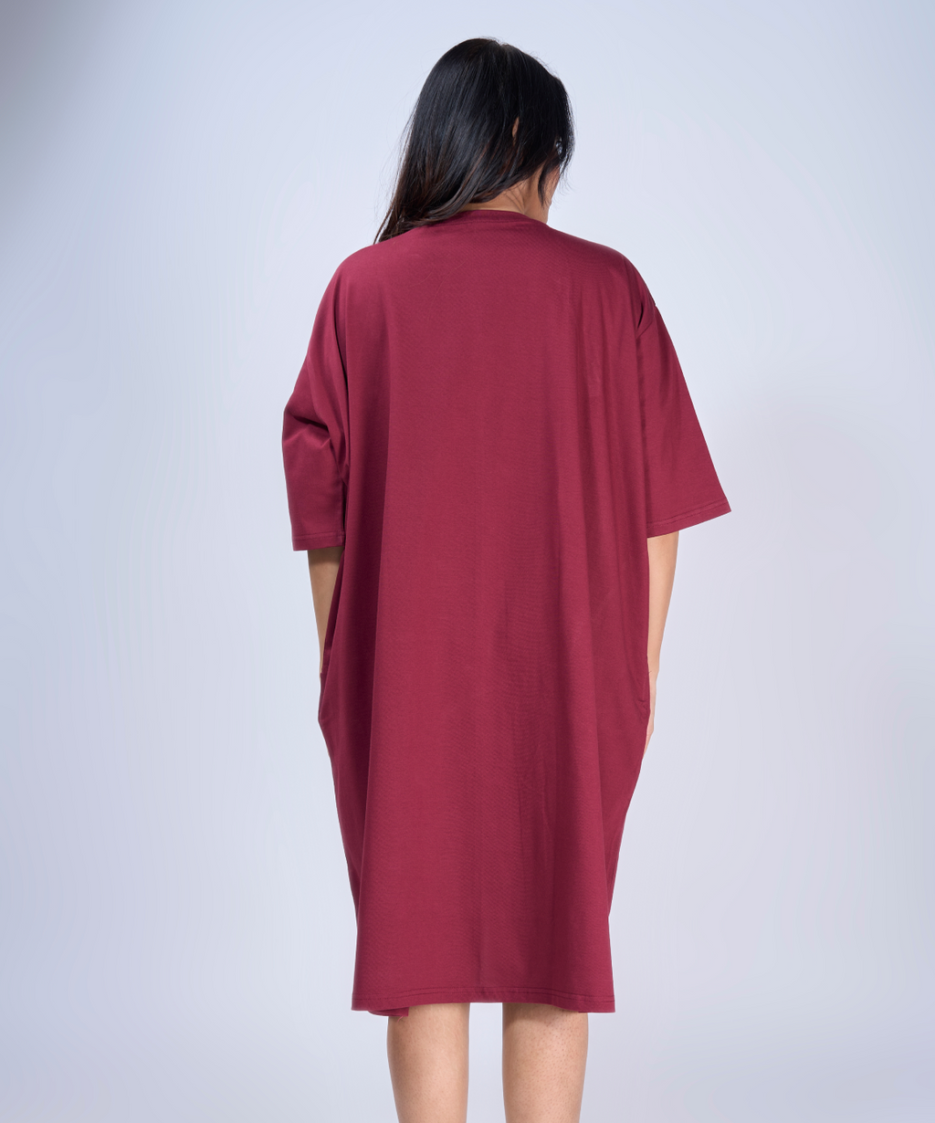 Plum Feeding Oversized Pocket Tees (With Button)