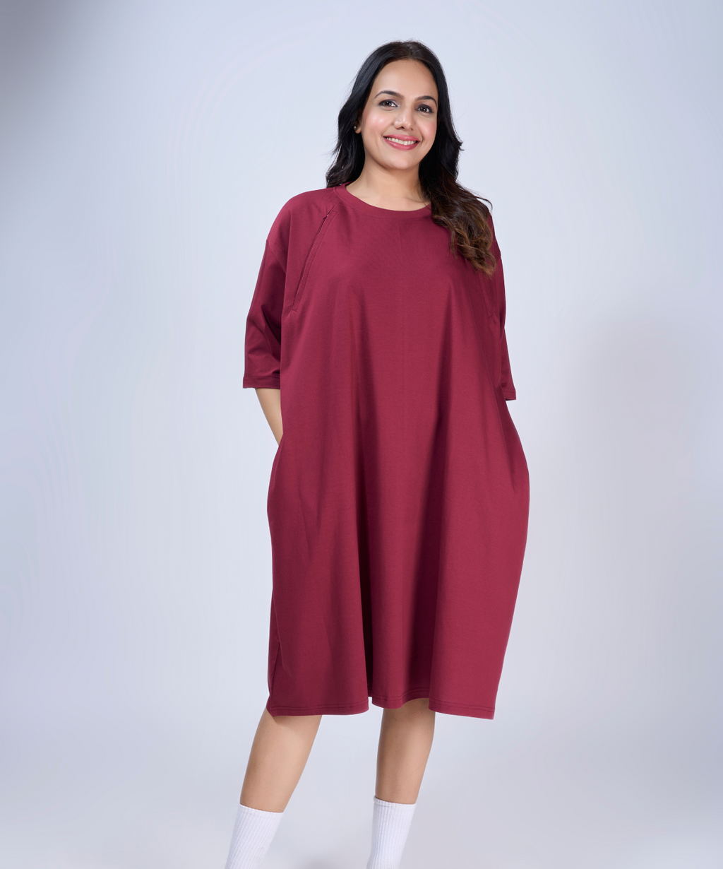 Plum Feeding Oversized Pocket Tees (With Zip)