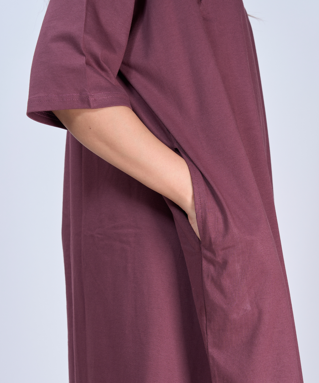 Rose Feeding Oversized Pocket Tees (With Button)