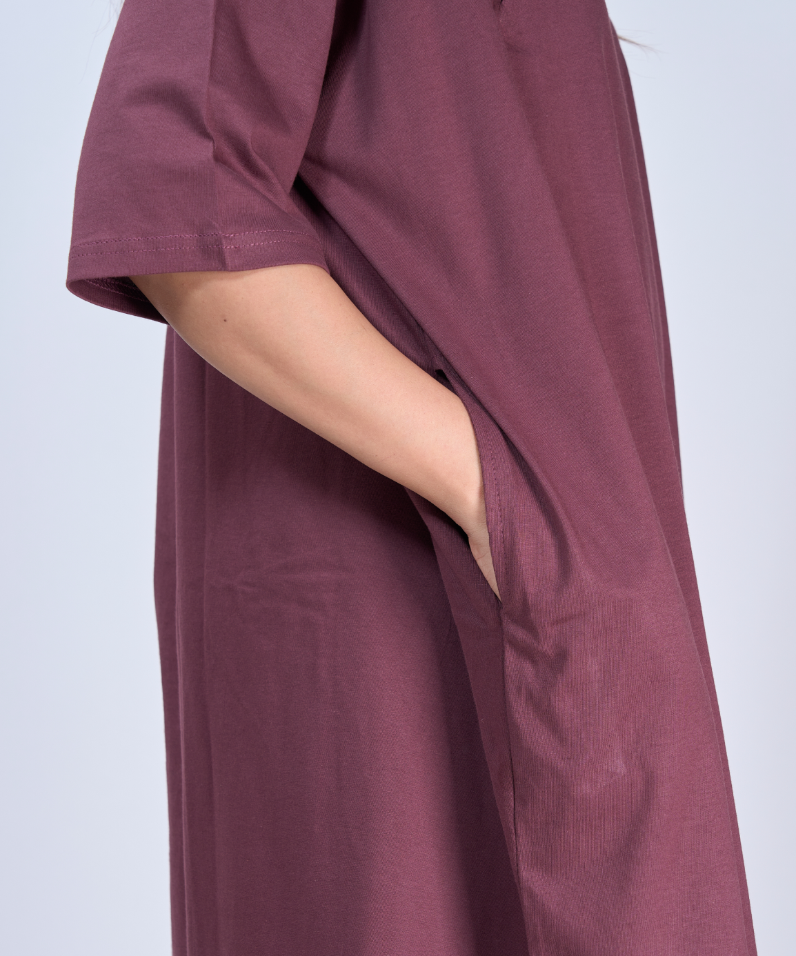 Rose Feeding Oversized Pocket Tees (With Button)
