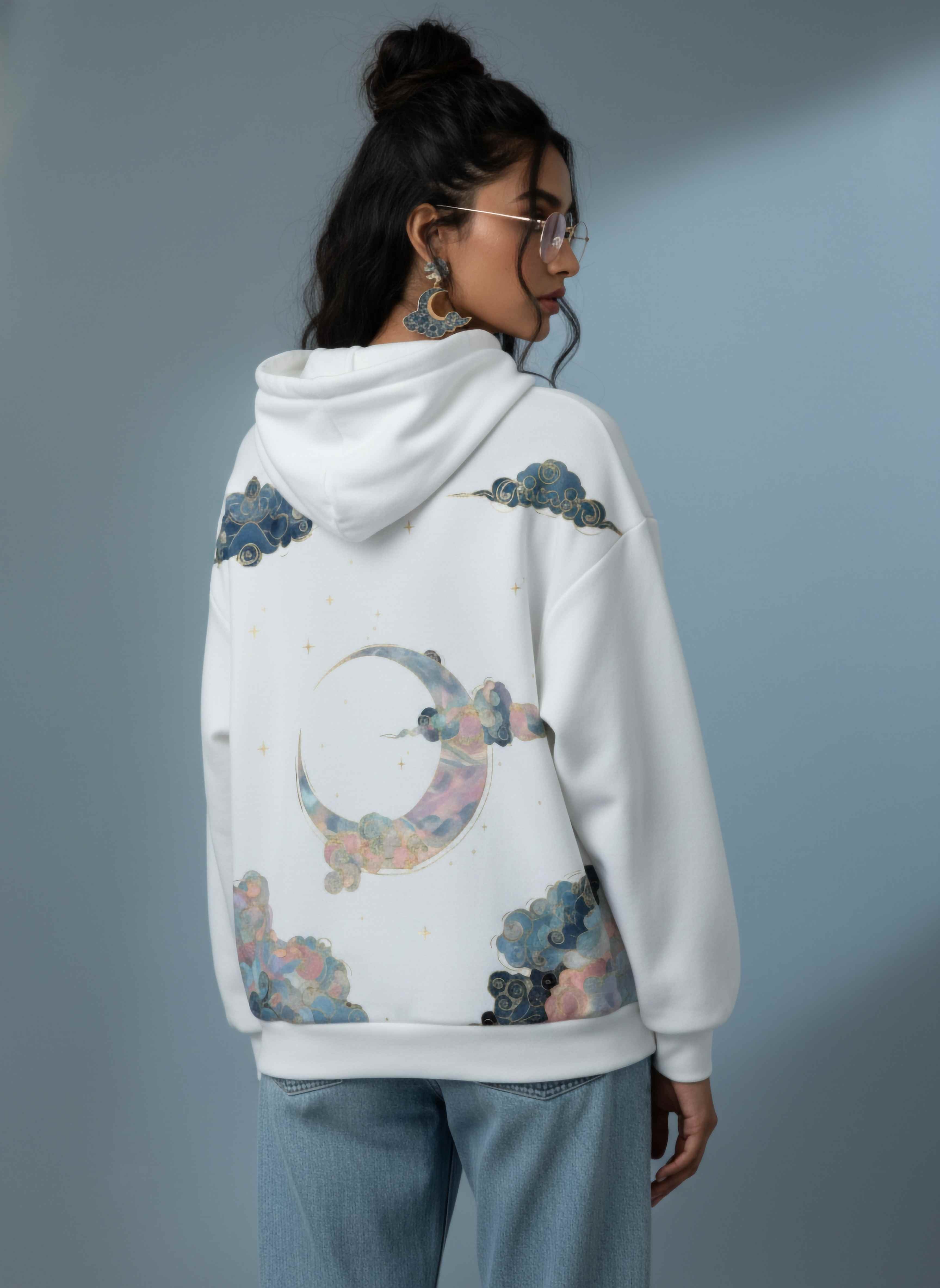 Clouded Relaxed Fit Hoodie
