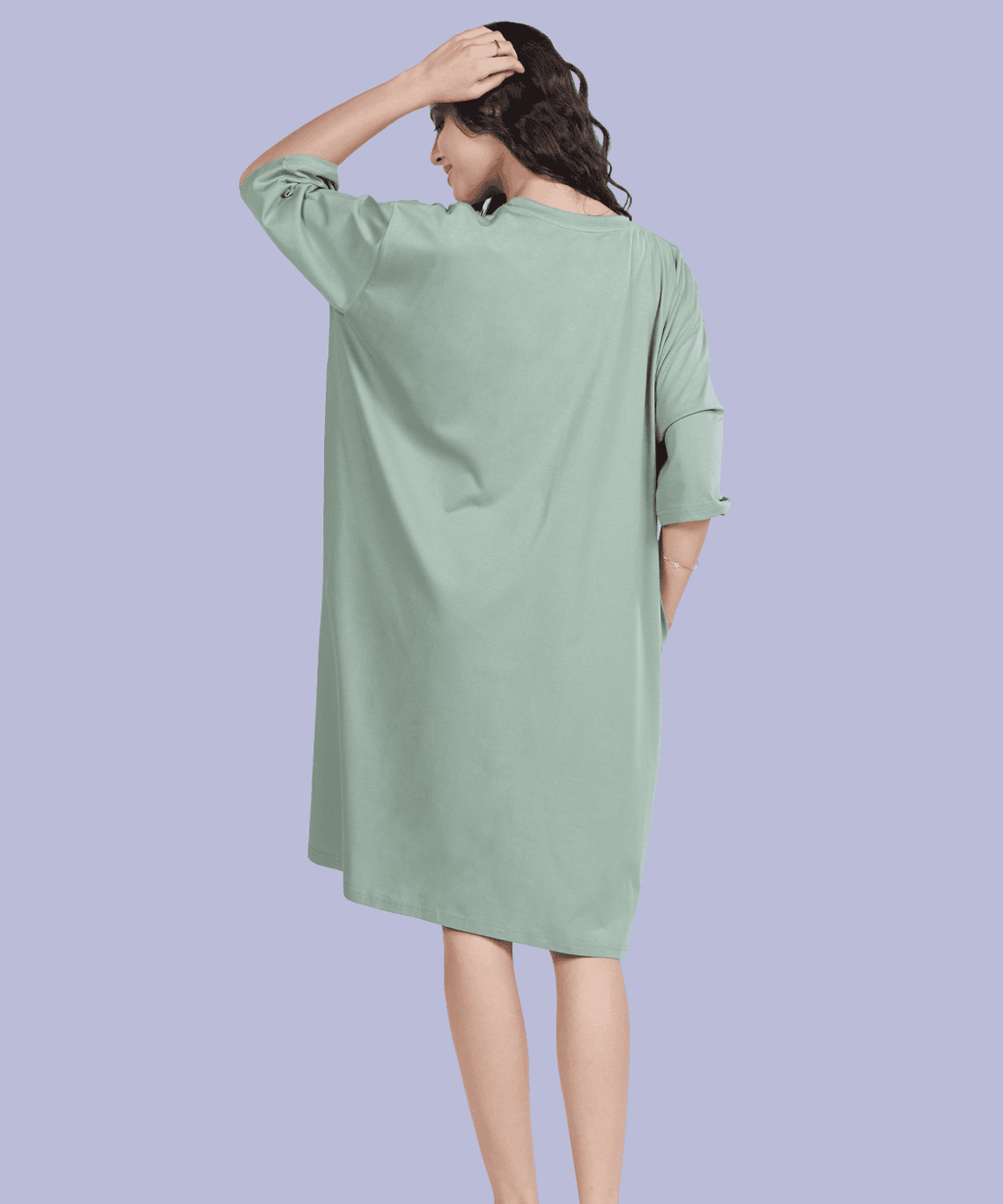 Tipsy Tales Sage Oversized Pocket Tee
