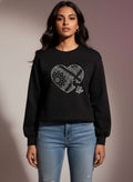 Puzzled Heart Relaxed fit Sweatshirt